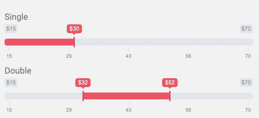 How to set type to double/ single?