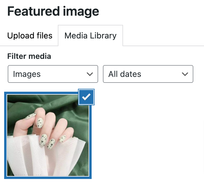 click Featured Image to upload a photo of your service.