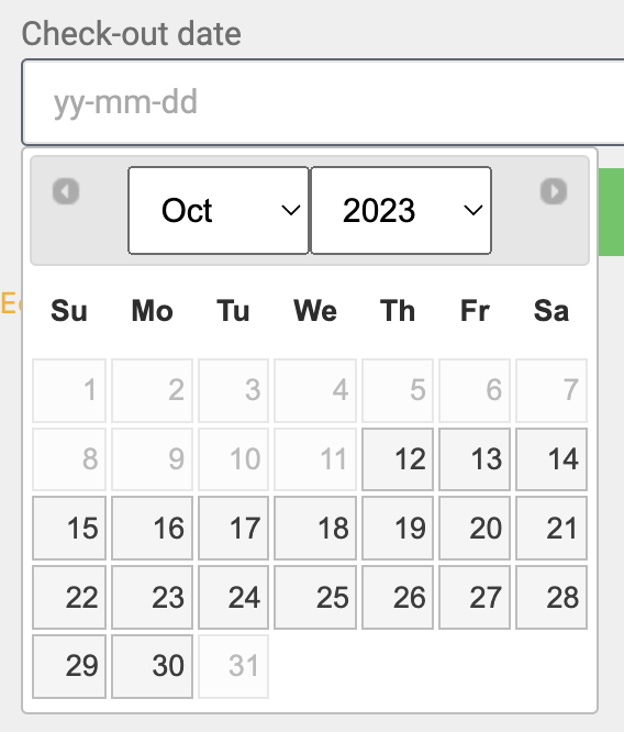 date restriction