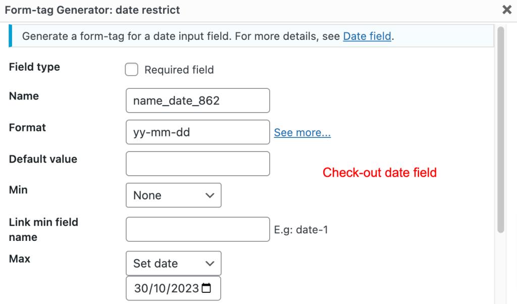 How to link two date pickers?