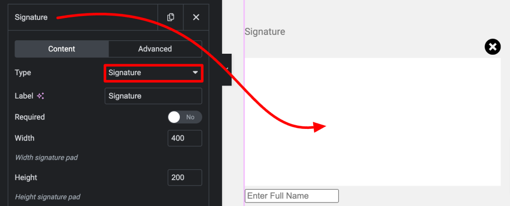 Add a Signature field