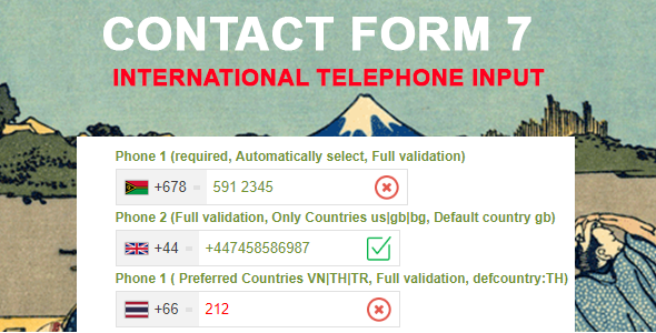 Contact Form 7 International Phone Field