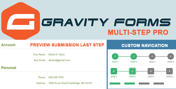 Gravity Forms Multi-Step Pro - Preview Submission