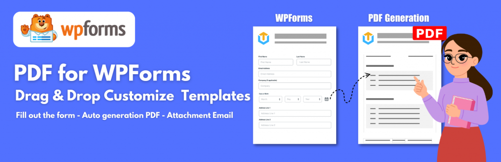 PDF for WP Forms + Drag and Drop Template Builder Pro - Yee Add-ons