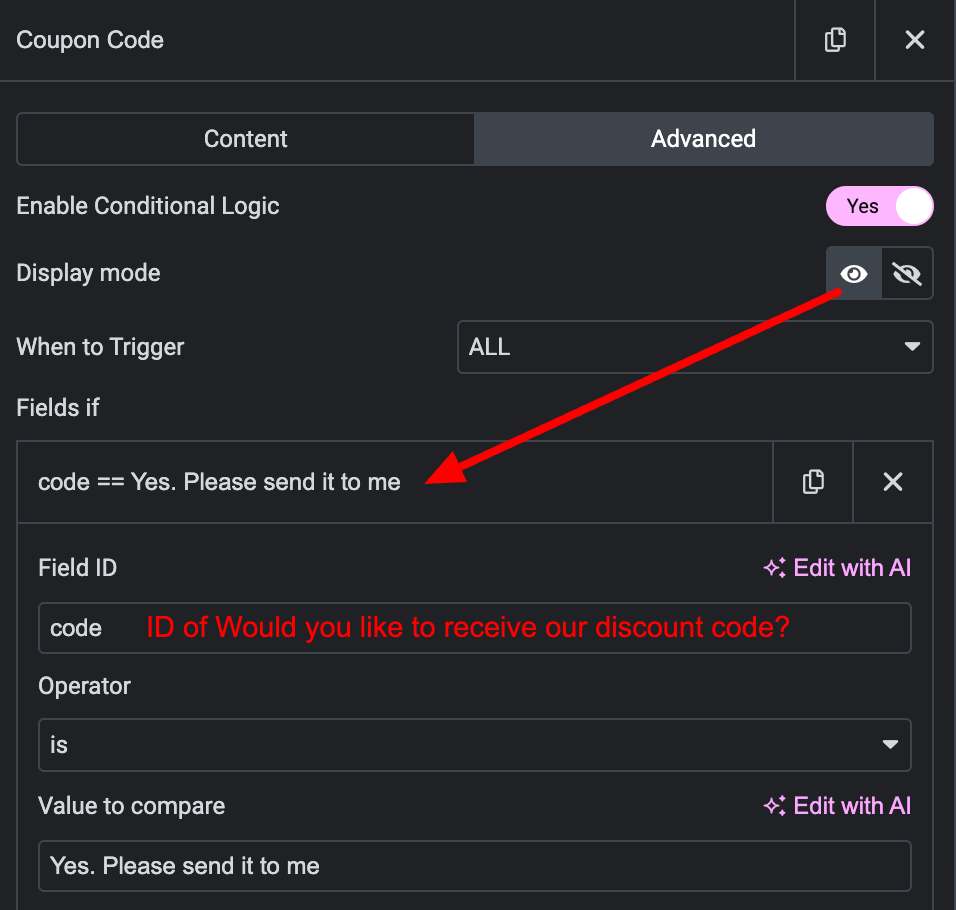 create complex conditional logic for elementor