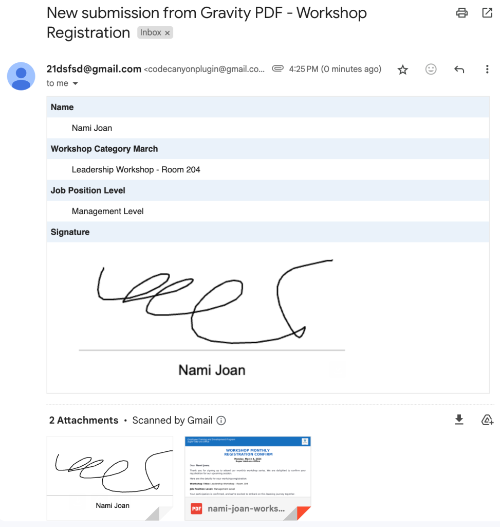 demo receive pdf file from gravity form submissions