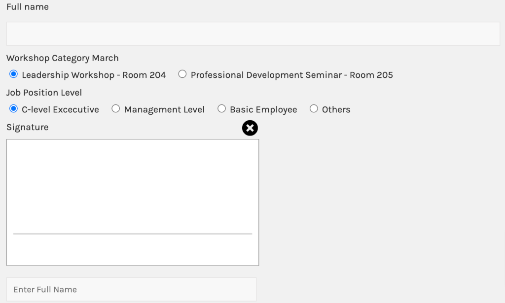 contact form 7 signature