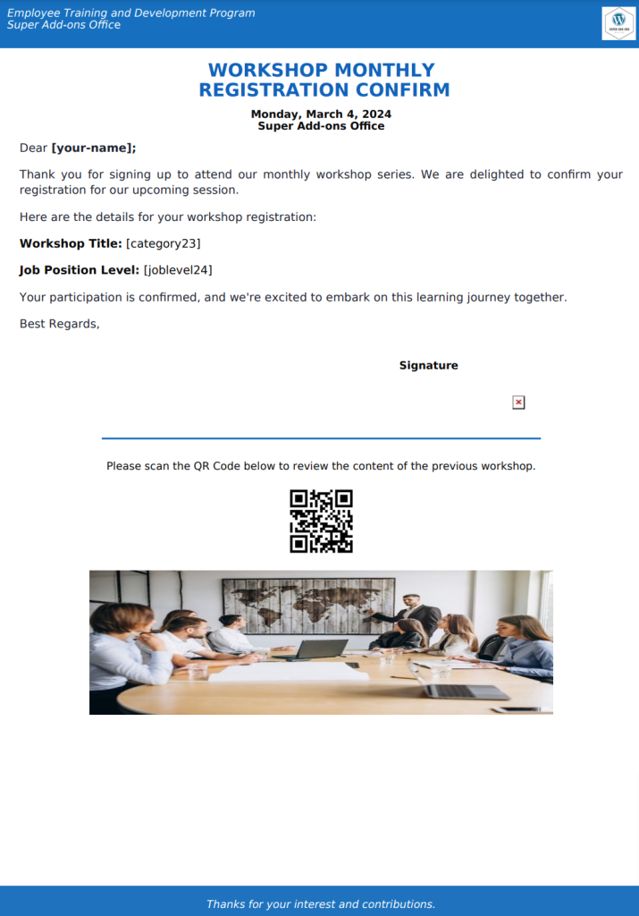 Export Contact Form 7 entries into a PDF