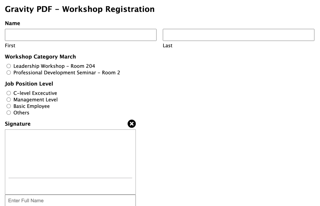 Gravity Forms as a PDF via email
