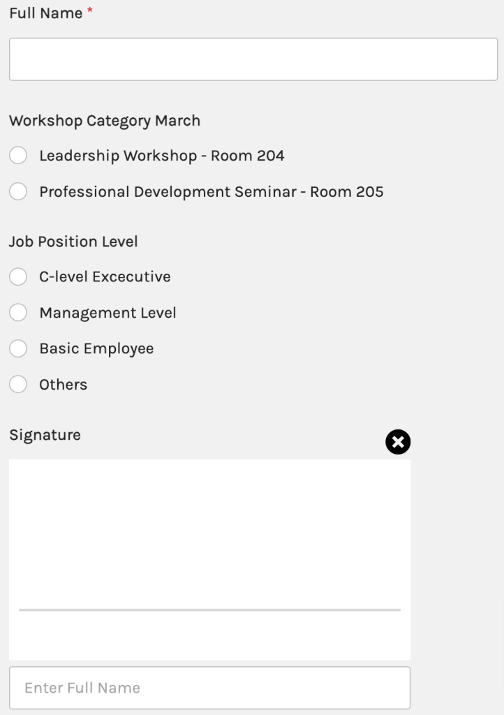 Create a wpform
