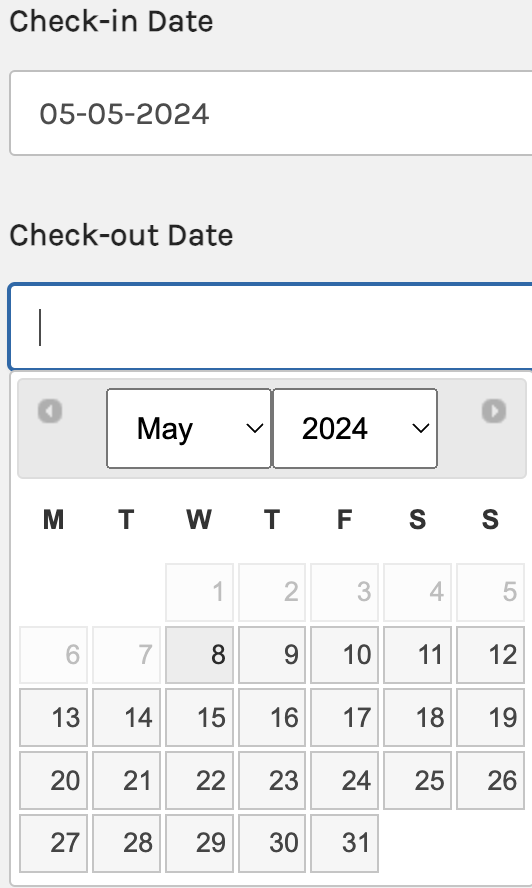 Min/Max number of dependent days