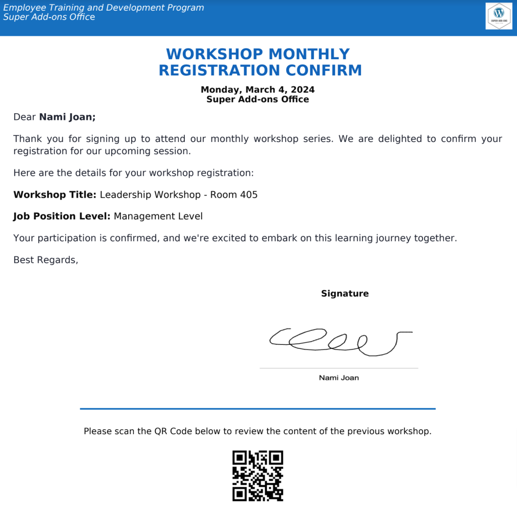 Export Elementor Forms entries into a PDF