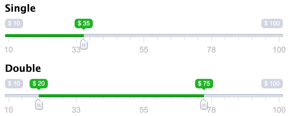 Set Slider Step for gravity range slider