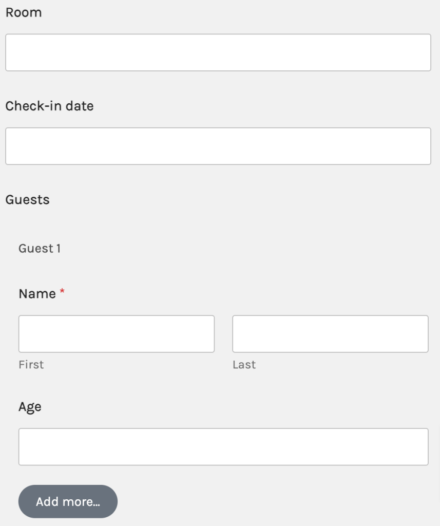 repeater field for wpforms