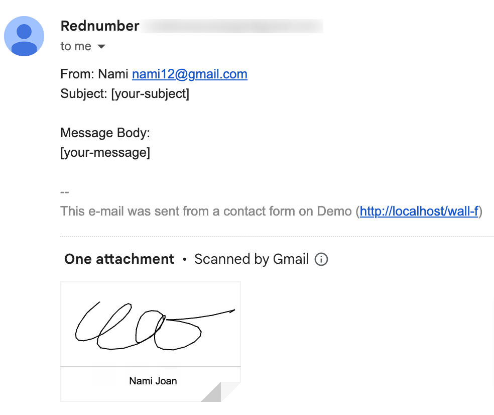 email signature for contact form 7