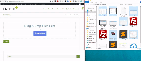 Contact Form 7 Drag and Drop FIles Upload - Multiple Files Upload