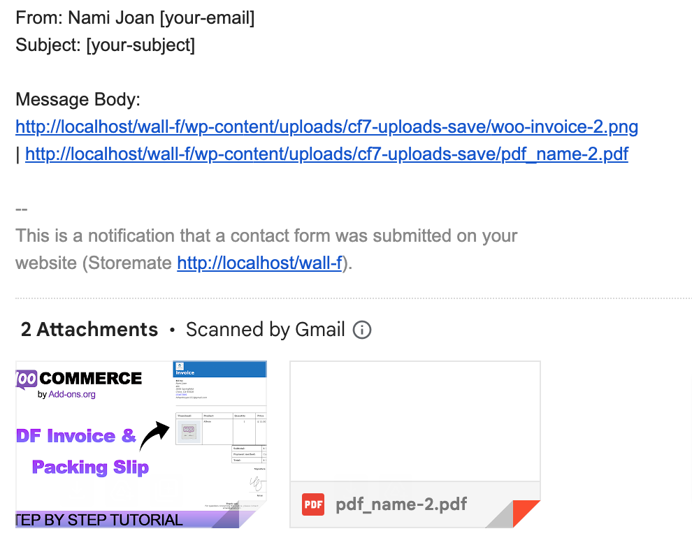 choose the option "Send URL local and send attachment". This allows the recipient to access and download the file(s) directly from the email.