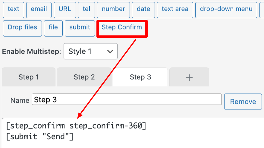 Confirm the last step 