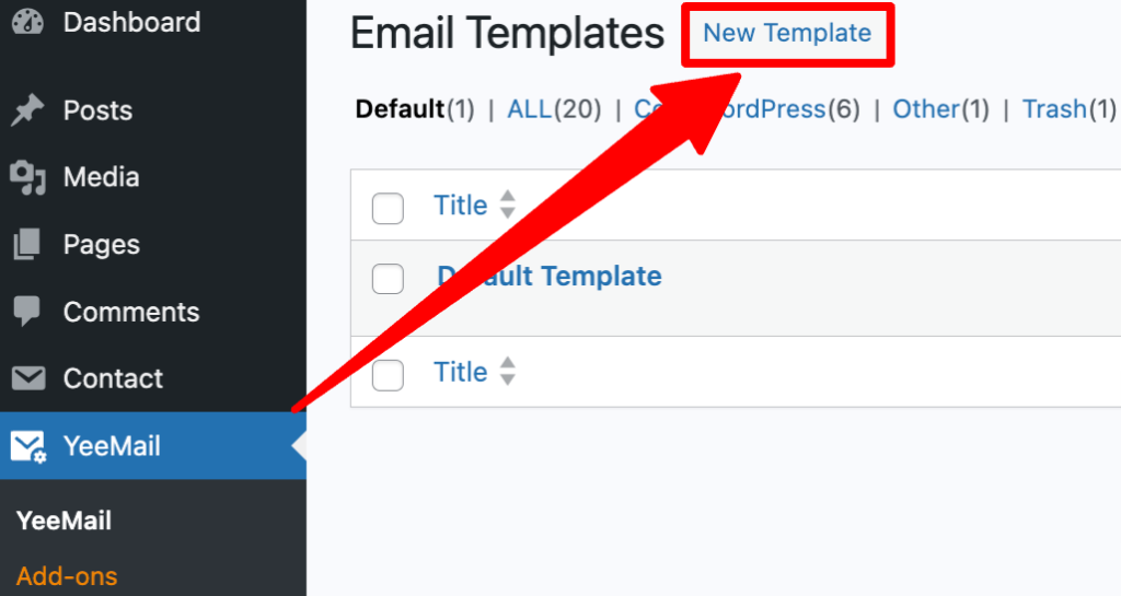 Access the YeeMail - Email Customizer for Contact Form 7