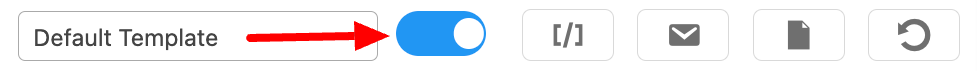 Enable Default Template