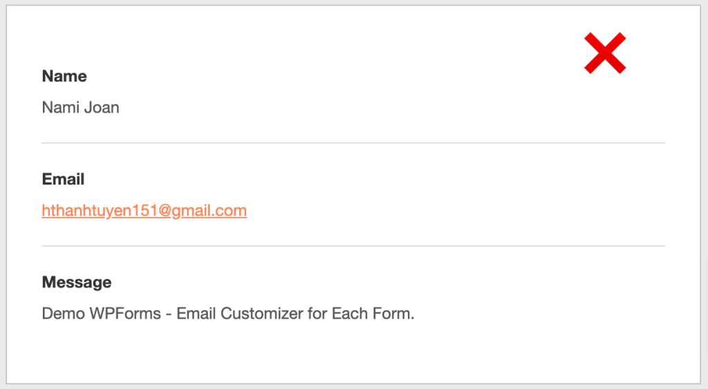 Document Customize Email Template For All WPForms Emails Free