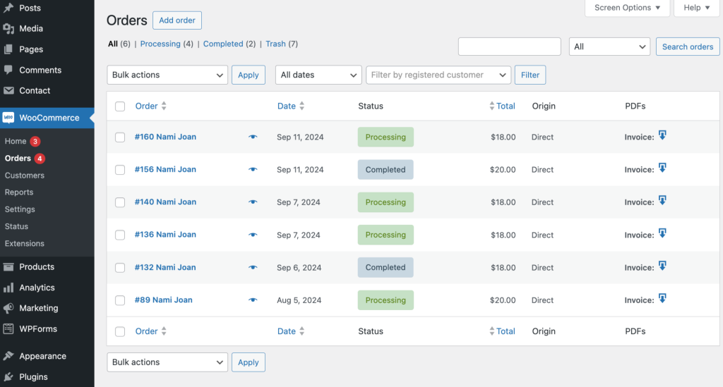 Download PDF Invoice 