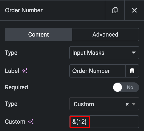 Repeating Characters Input mask