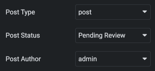 setting up the post submissions form