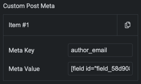 Custom Meta Fields for elementor posts submissions