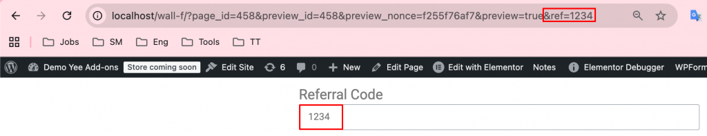 Prefill form fields based on URL query strings.