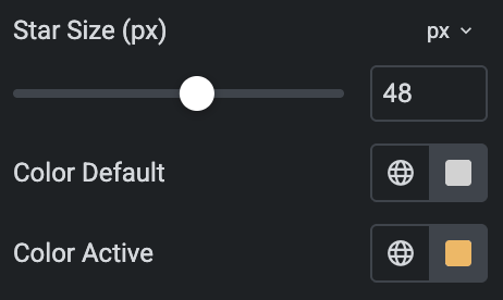 increase the star size 