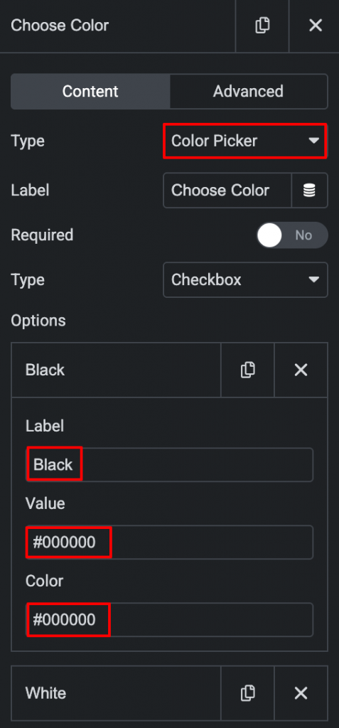 Document - Color Picker for Elementor Forms - Yee Add-ons
