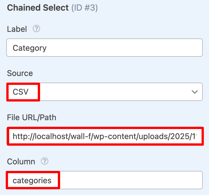 Choose Data Source → CSV