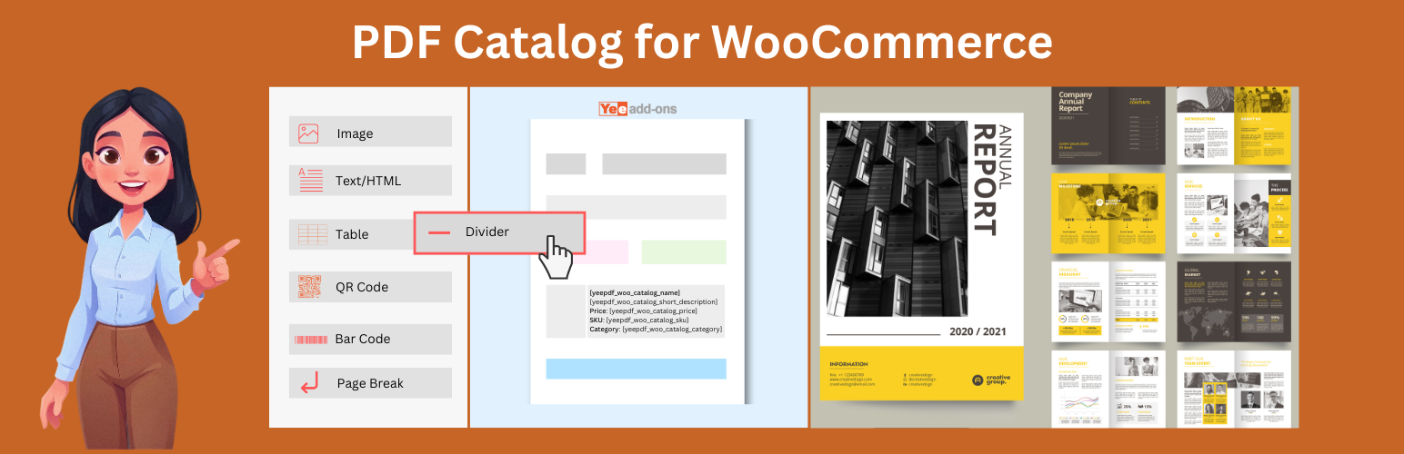PDF Catalog for WooCommerce + Drag And Drop Template Builder Pro