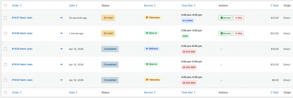 Order Management for Chefs & Owners